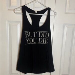 Next Level Apparel Black Graphic Tank Top